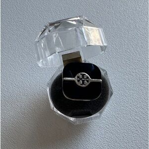 Tory Burch Logo Flat Costume Ring Size 6.5